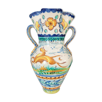 Vase with two ceramic handles Sante Ana Spain