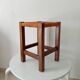 Antique solid oak stool Mountain Chalet
