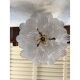 Contemporary Murano Glass "Sella" Chandelier With a Gold 24k Metal Frame