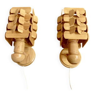 Paire d'appliques scandinaves,