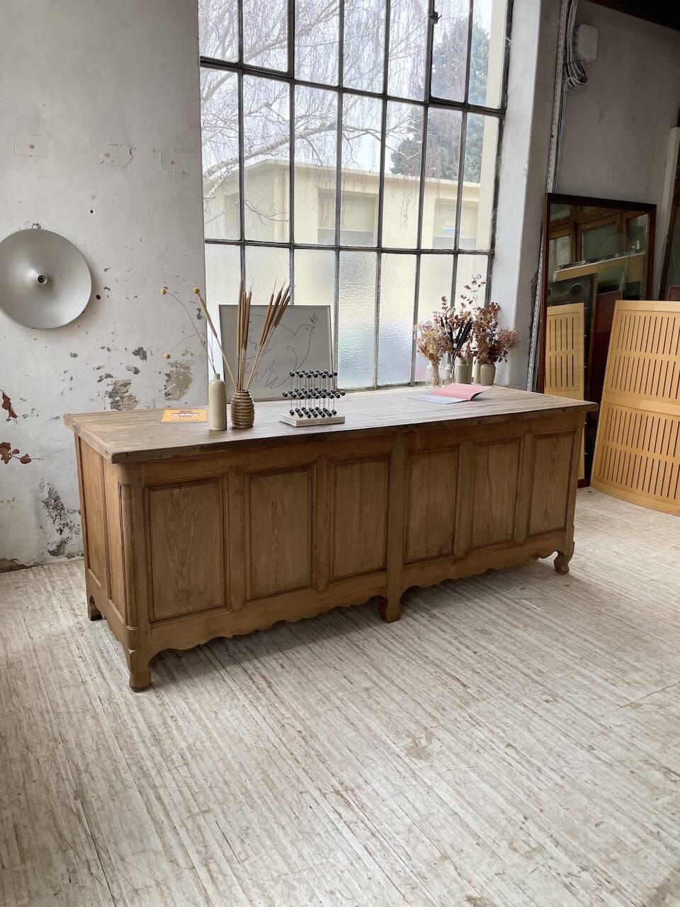 Comptoir en chêne XXL 260 cm