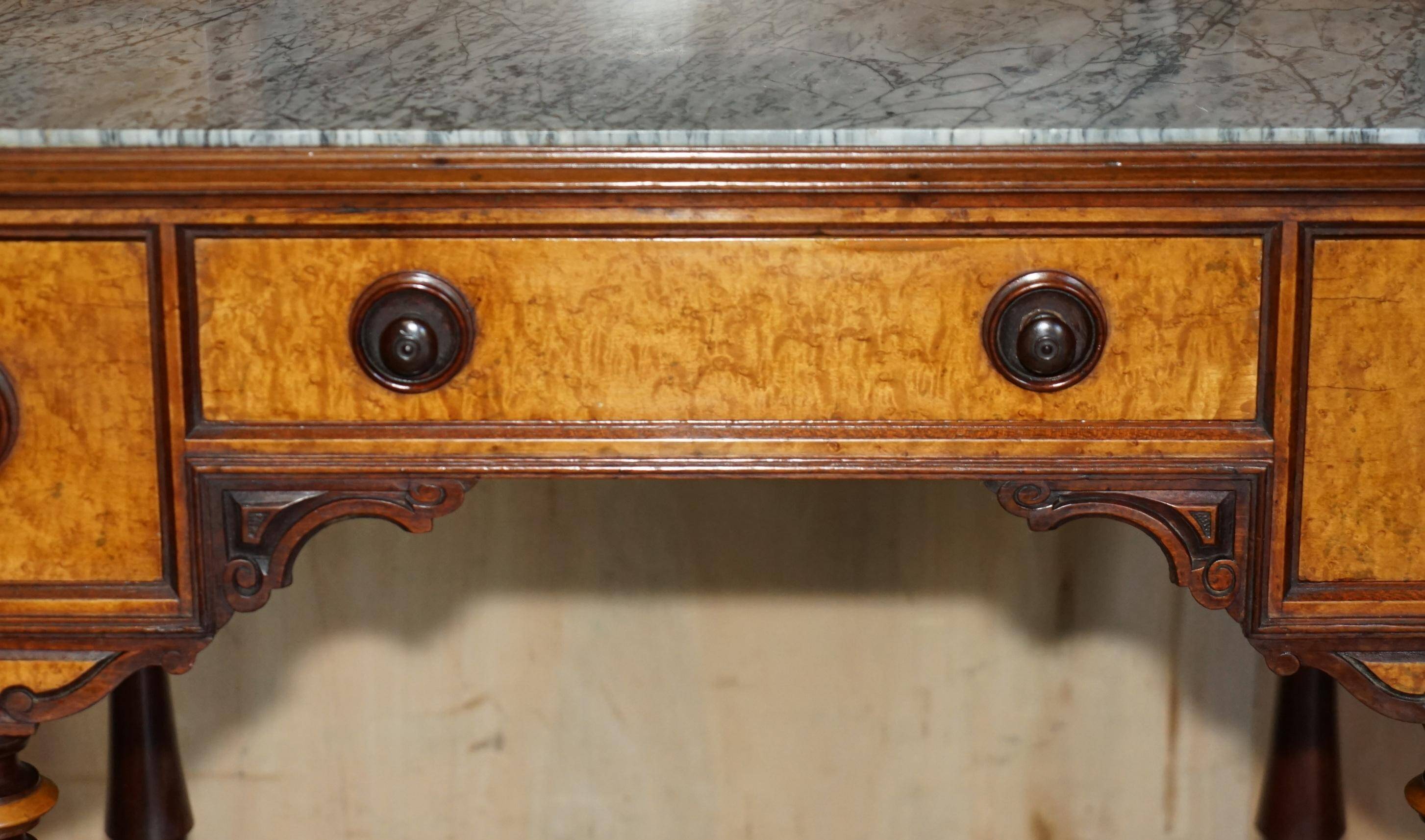 Victorian Hairdresser in Amboyna and Ebony Restored