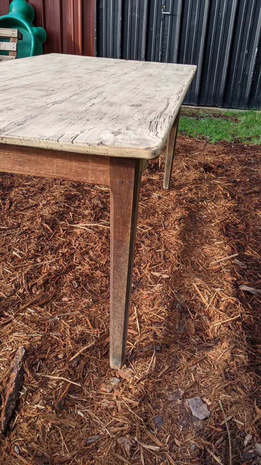 Old farm table foot spindle