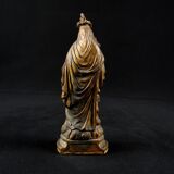 Statuette of the Virgin and Child Our Lady of Victories in 19th century spelter