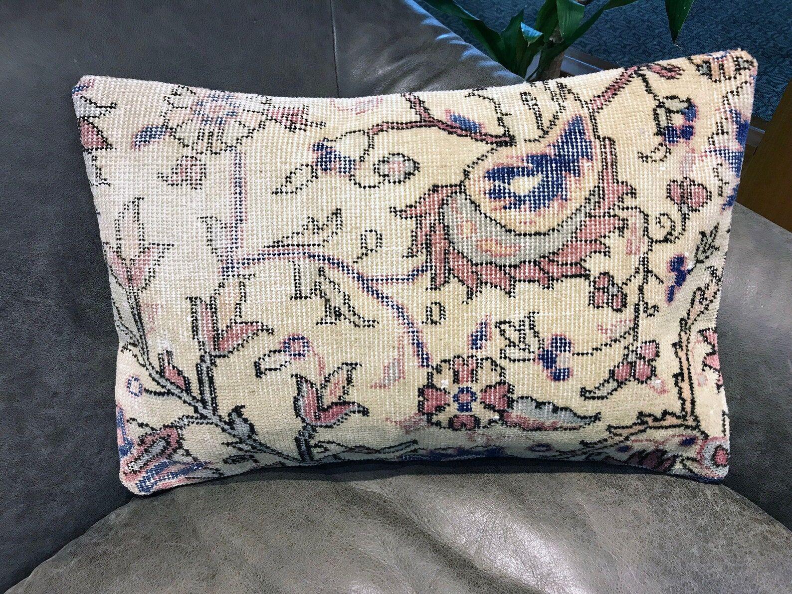 Handmade Floral Turkish Cushion Cover 40x60cm