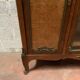 Louis XV style bookcase in mahogany and burr walnut, 20th century