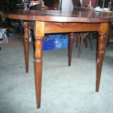 Round wooden table