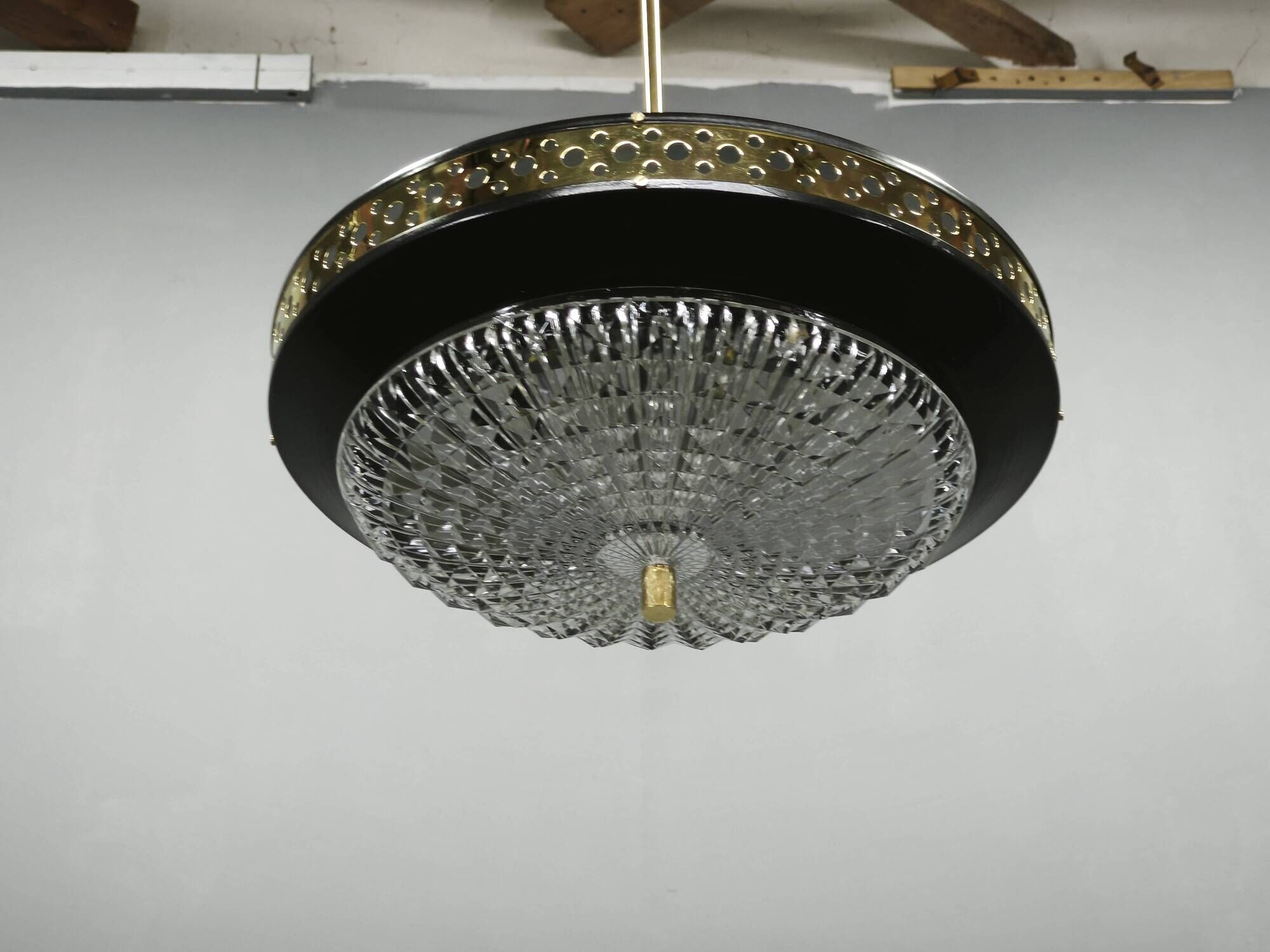 1960s Space Age UFO Pendant Light by Ludib Bratislava, Czechoslovakia