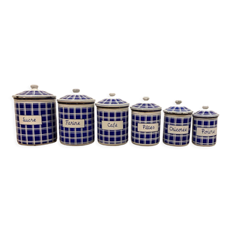 Enamelled spice boxes