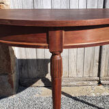 Half moon console, empire style, wood, vintage