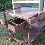 Old furniture-locker of postal sorting