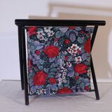 Floral fabric magazine rack