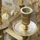 Five-light brass candlestick