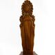 Solid wood chair with an ornate, hand-carved backrest – Made in Spain