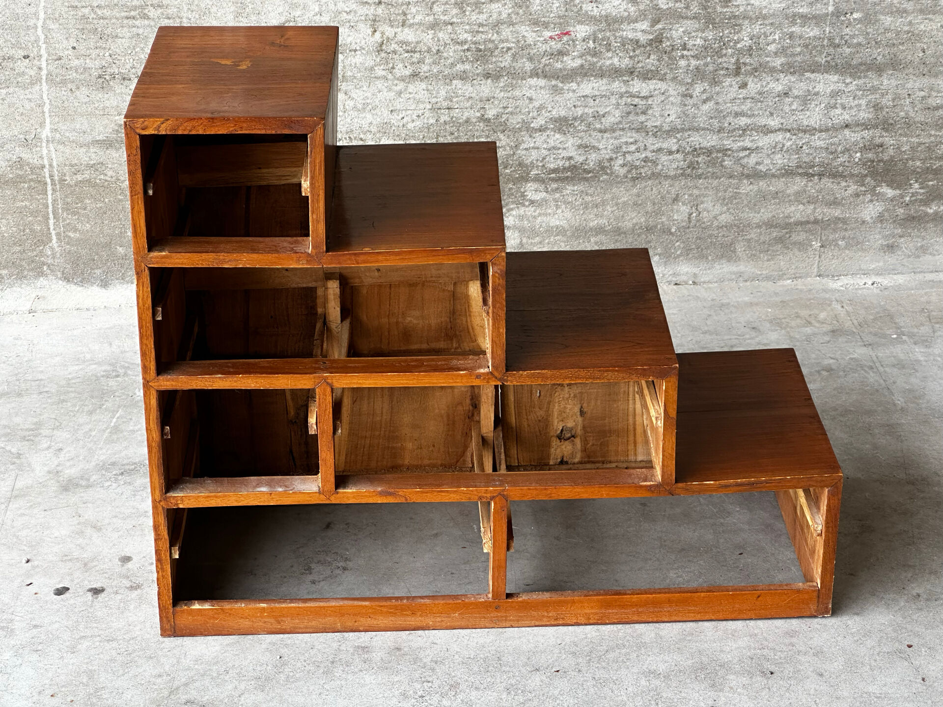 Mid-Century Japanese staircase furniture in solid wood