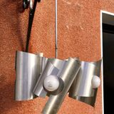 Space age aluminum pendant chandelier