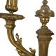 Pair of antique wall lights in Louis XVI style — Chiselled bronze — 2 arms —