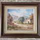 Oil Painting on Canvas Alpine Provence Landscape Signed Bremont