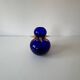Art vase in blown glass by Jiří Šuhájek – Cobalt blue and applications a