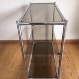 Stretch console glass and chrome