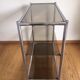 Stretch console glass and chrome