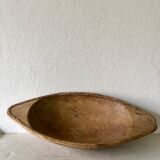 Wooden and wicker salad bowl from the 1900s