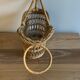 Vintage rattan bottle holder
