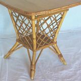 Bar table, vintage rattan