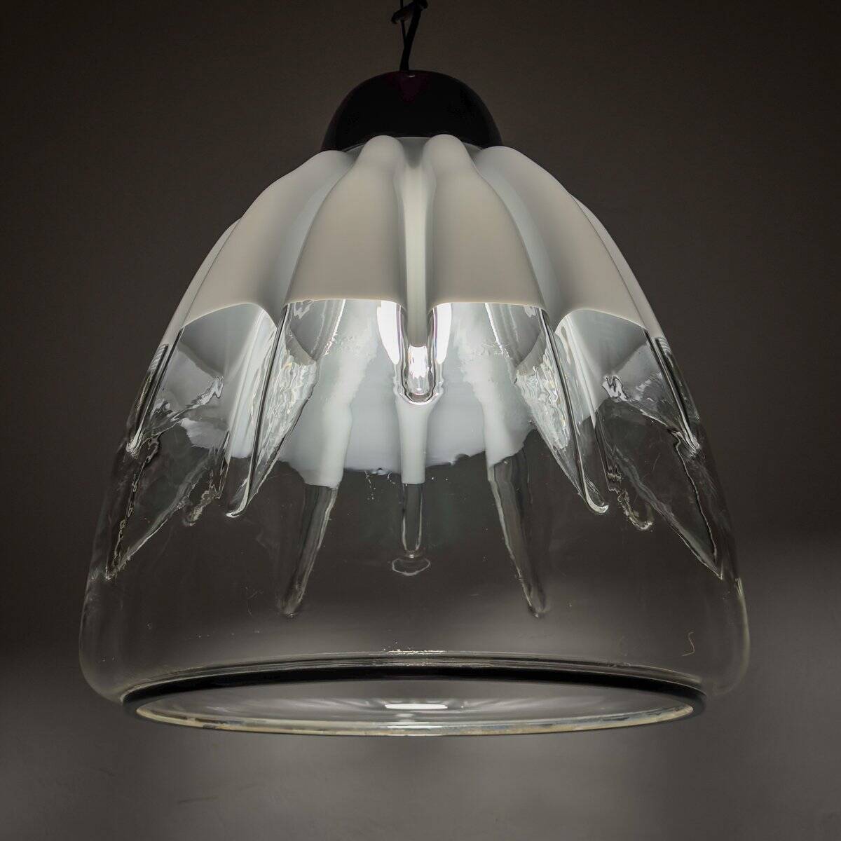 Lampe suspension en verre de Murano par Toni Zuccheri pour VeArt, Italie, années 1960