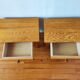 Paire de tables de nuit vintage 1980