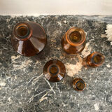 Lot of 5 bottles of apothecary