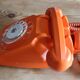 Telephone vintage orange