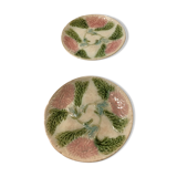 Assiettes barbotine Onnaing