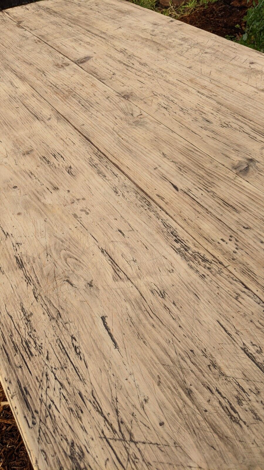 Old farm table foot spindle