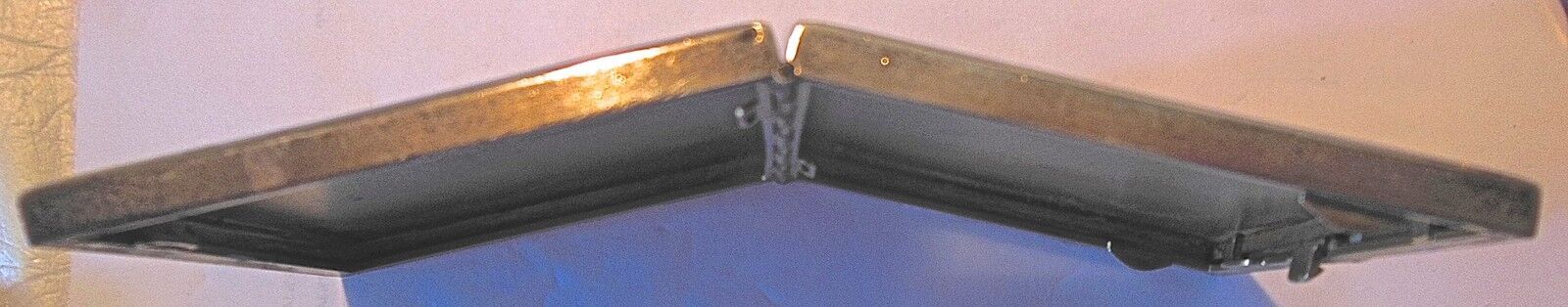 Art deco cigarette case, silver and vermeil and blue enamel