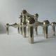 Set of Four Sculptural, Stackable Candle Holders Stoffi & Nagel for BMF Nagel