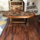 Coffee table in wood and ceramic Valauris signed by Louis Barrois.