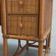 Bureau et chaise en bambou et rotin