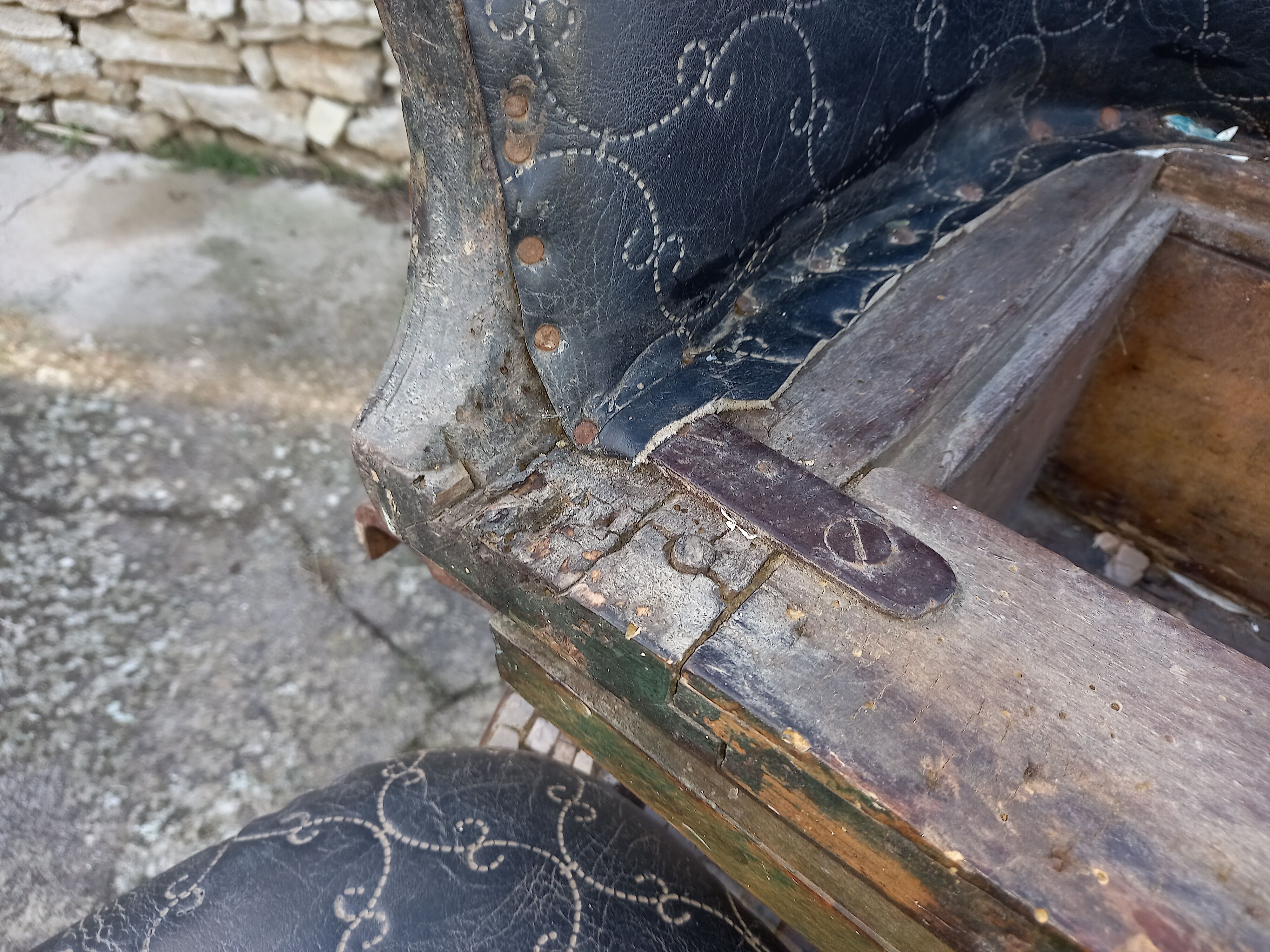 Armchair, carriage bench Napoleon III