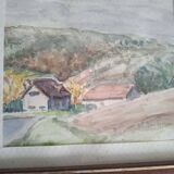 Small Watercolor Signed JFA Ambroise