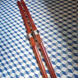 Pair of old wooden skis L=200 cm