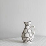 Small vintage ceramic vase or milk jug, graphic pattern