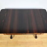 Desk Table with Shutters in Solid Rosewood, Restoration Period – Early 19th Century
