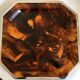 XXL neo-classical tortoiseshell lucite tray 1970