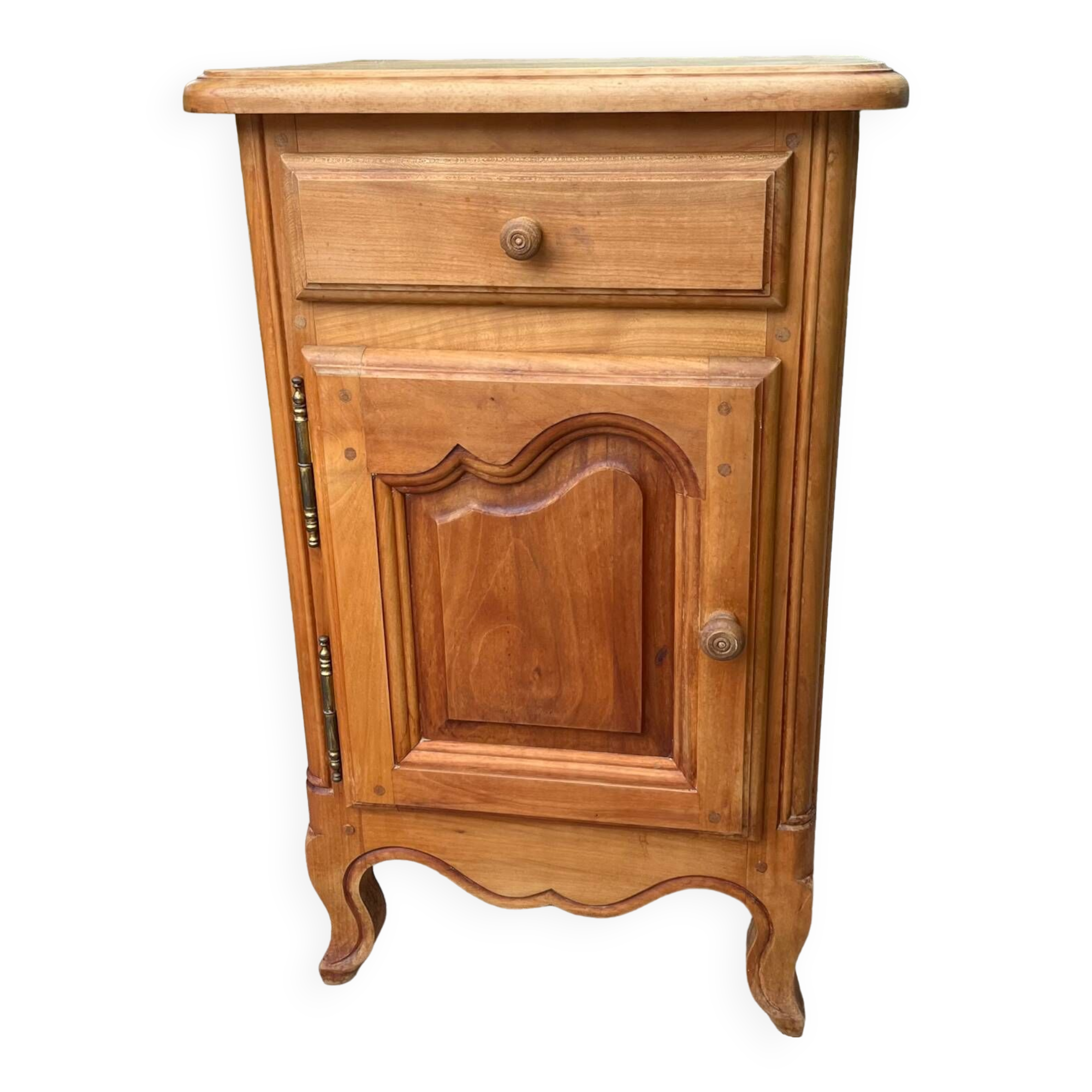 Vintage solid wood bedside table