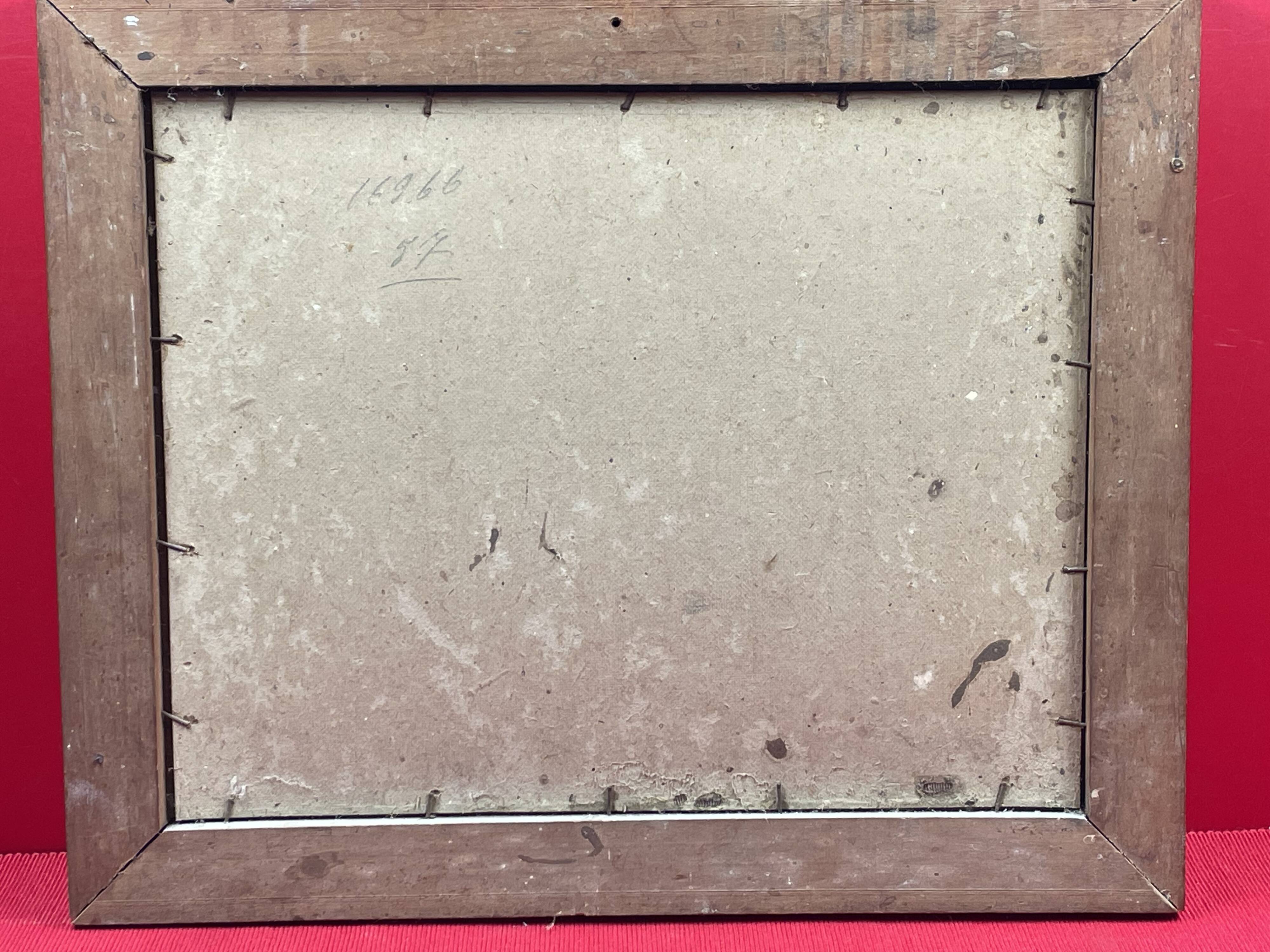 oil on panel Unsigned Landscape of Loire Atlantique