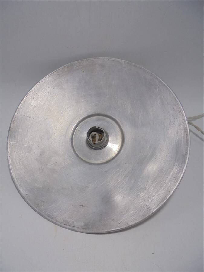 Vintage aluminum pendant lamp