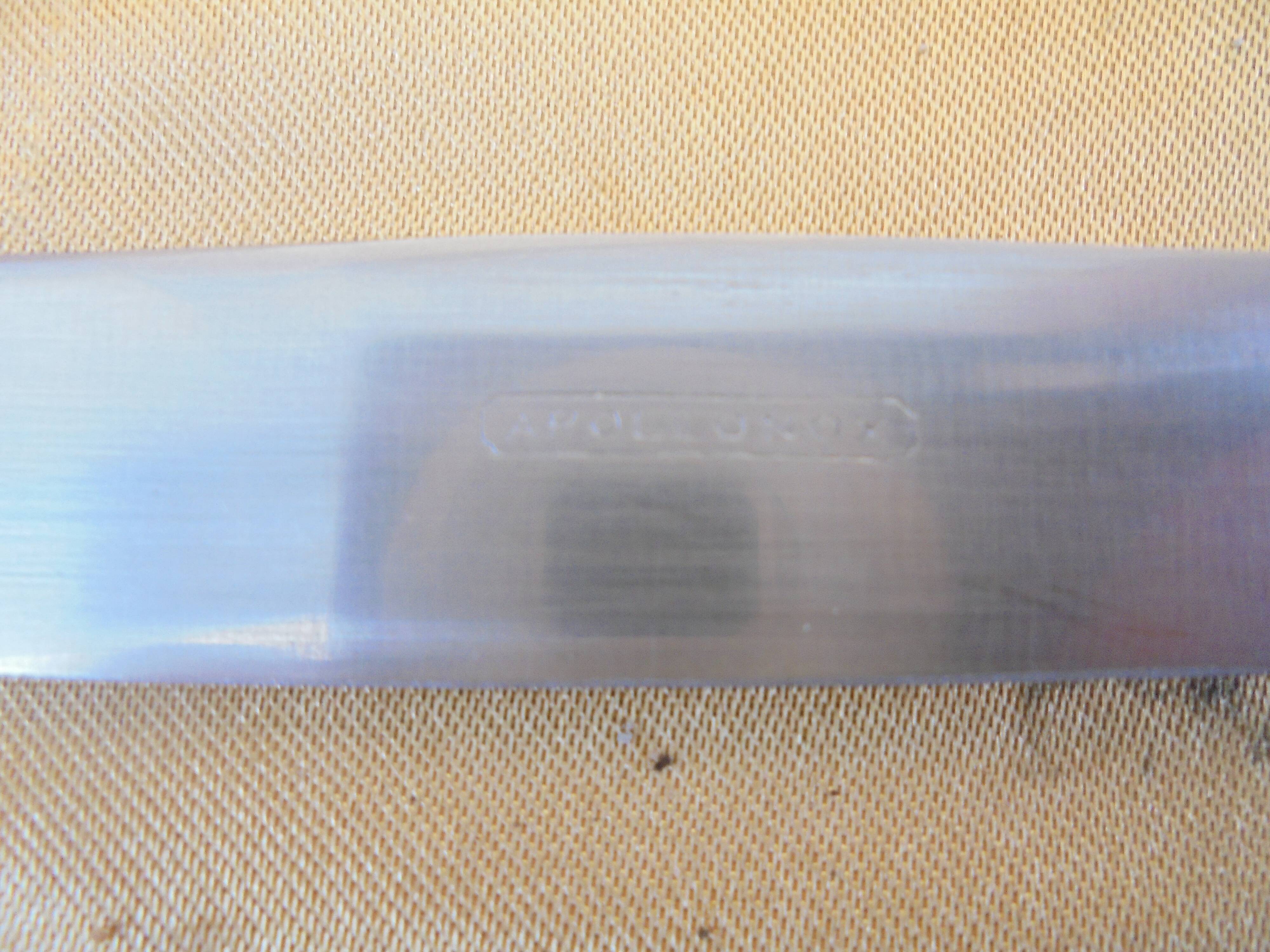 12 art deco knives handle silver metal apollonox