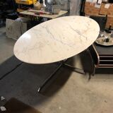 Oval marble table  1970