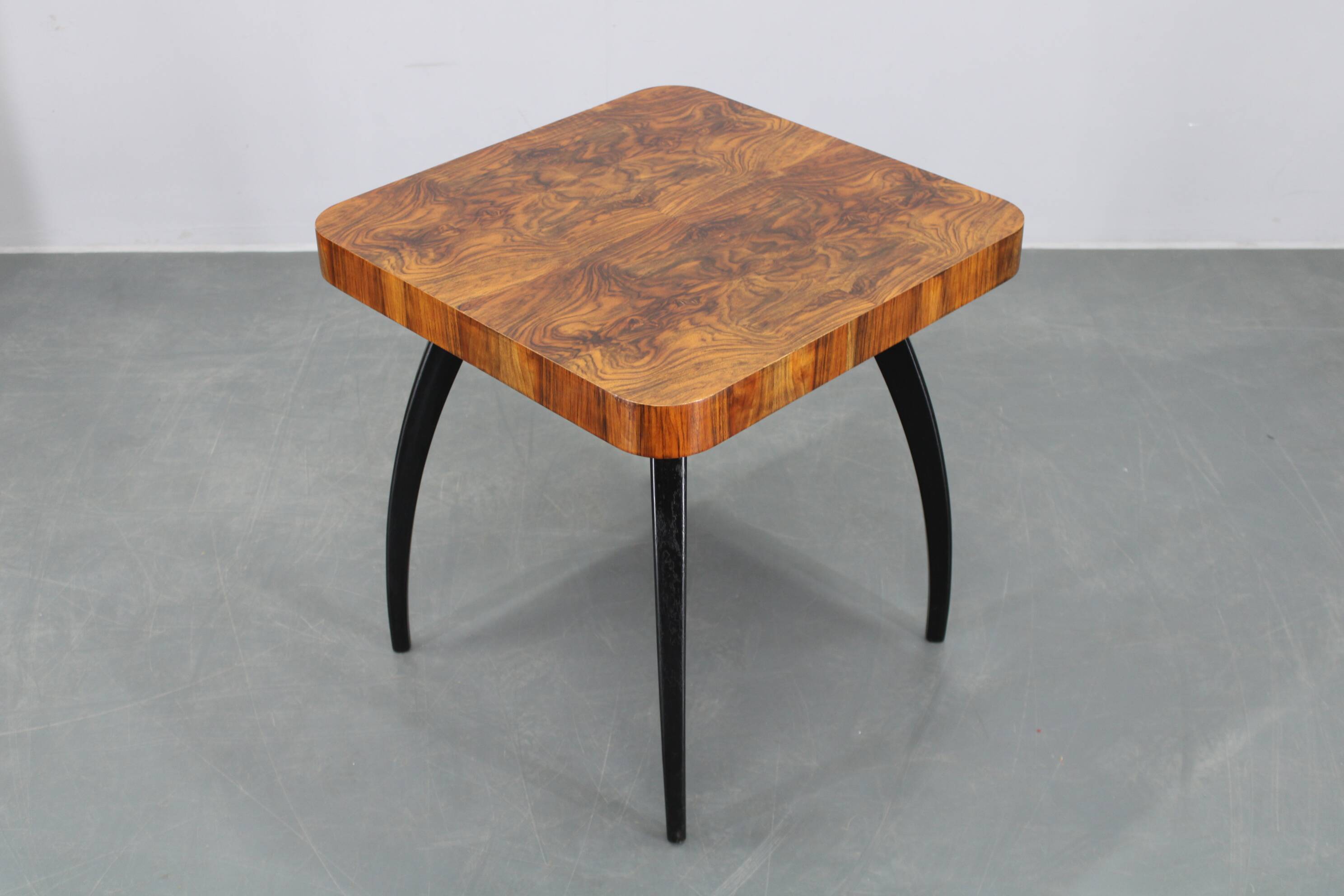 1940 Jindrich Halabala "Spider" Coffee Table in Walnut Finish, Czechoslovak
